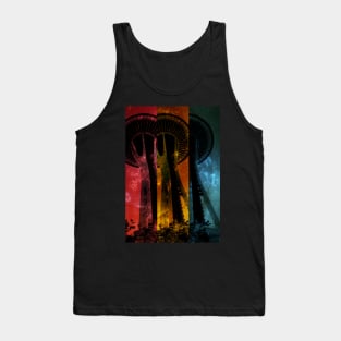 Colorful striped Space Tower Tank Top